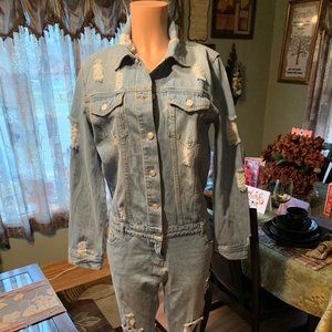 Denim Jumpsuit (Light Wash)